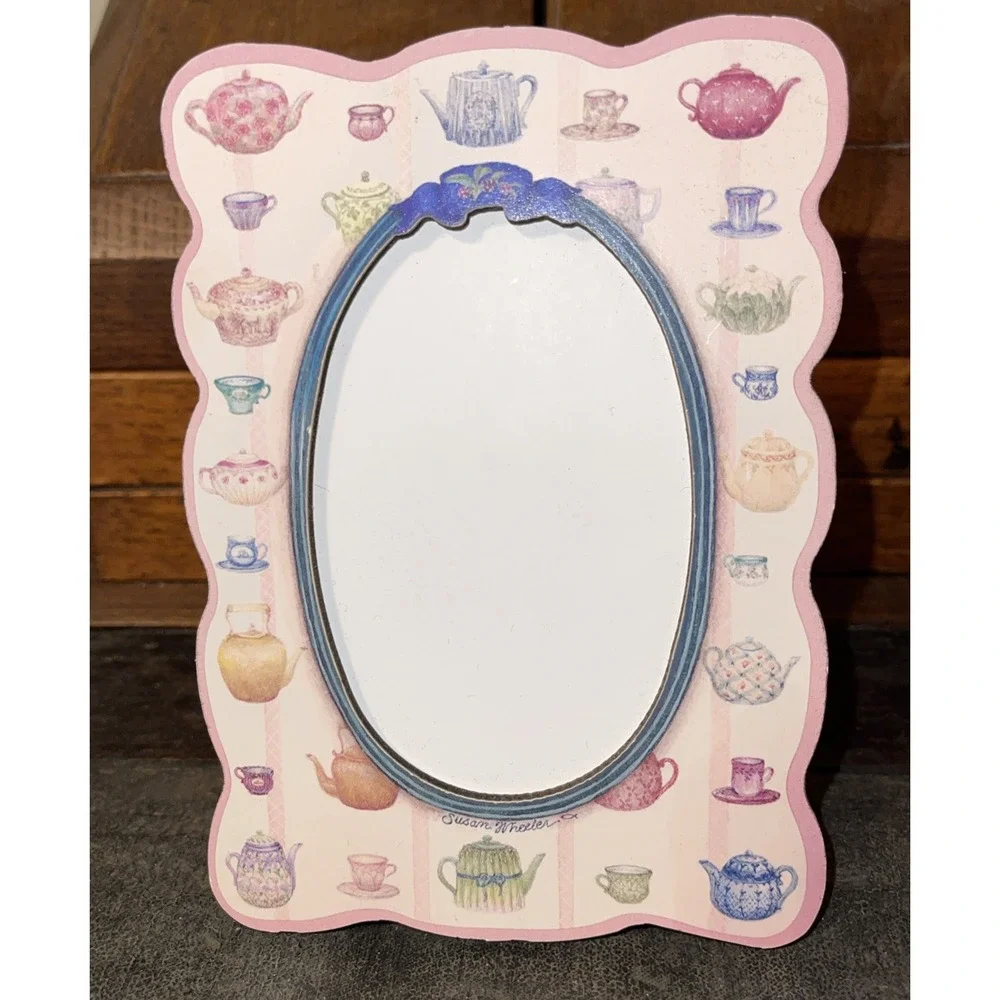 Susan Wheelers  Teapots Picture Frame 4x6 Pink